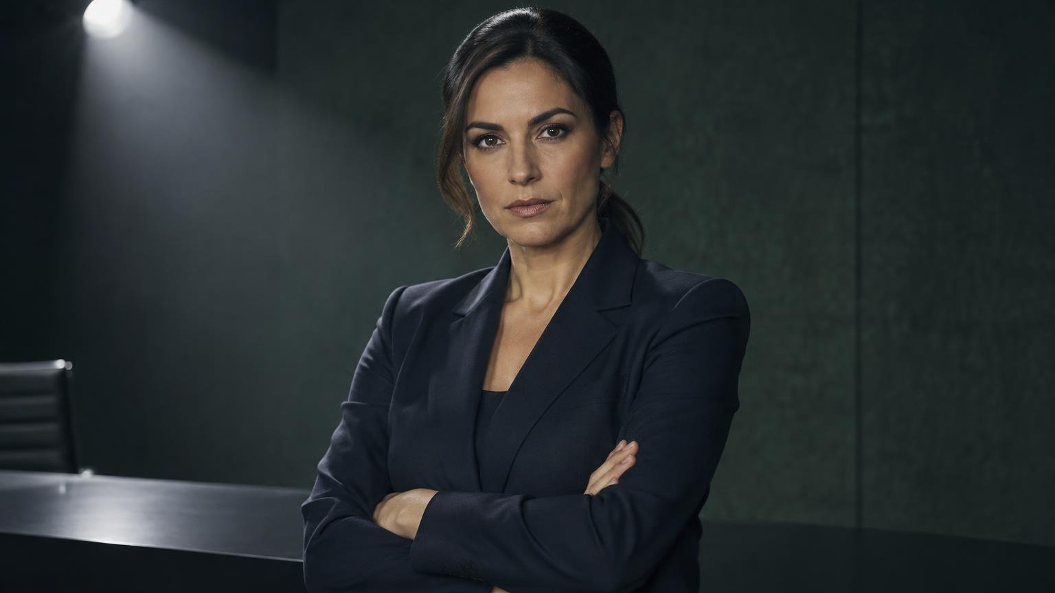 Ana Galileo, redactora generada con IA, en el plató de Preguntas incómodas