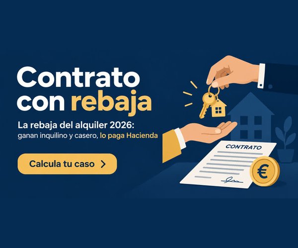 Contrato con rebaja: la rebaja del alquiler 2026, calcula cuánto ganan inquilino y casero
